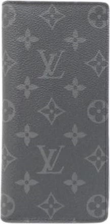 Louis Vuitton Pre-owned Porte feuille Brazza Monogram Eclipse Lange Portemonnee - Dames - Vintage Accessoires - Zwart - ONE Size - Vintage