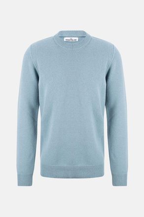 Stone Island Wollmix-Pullover mit Rundhalsausschnitt 508A3 Lambswool