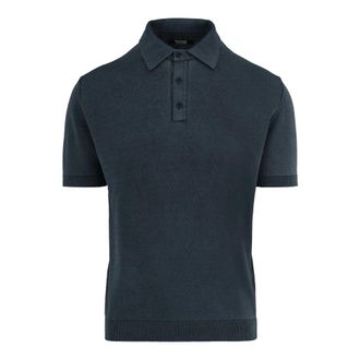 Bomboogie Jersey de Polo de Algod&oacute;n con Cuello - Knitwear - Hombre - Azul - 3XL