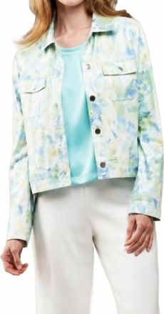 Insight Pretty Pastel Faux Leather Jacket In Multi Color