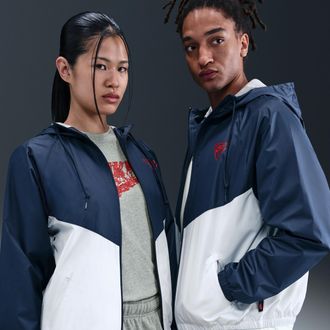 Nike Mens Windrunner x Stranger Things Jacket in Blue | IB5670-410
