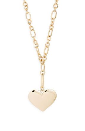 Nordstrom Heart Y-Necklace in Gold at Nordstrom