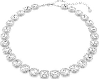 Swarovski Una Angelic Rhodium Plated Crystal Necklace