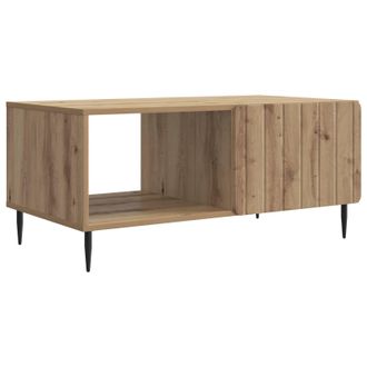 vidaXL Mesa De Centro Roble Artesanal 90 X 50 X 40 Cm Vidaxl
