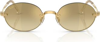 Ray-Ban x A$AP Rocky 54mm Gradient Oval Sunglasses in Arista /Brown Gold at Nordstrom