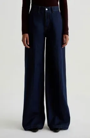 AG - Adriano Goldschmied Deven Ultra High Waist Wide Leg Trouser Jeans in Access at Nordstrom Rack, Size 25