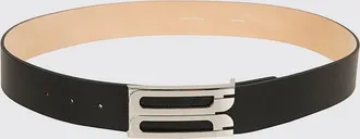 Victoria Beckham Cintura Dorian in pelle di vitello con fibbia logo