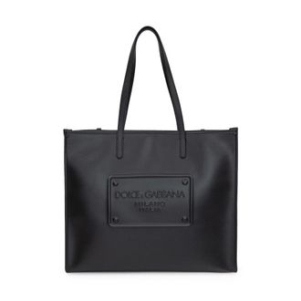 Dolce & Gabbana Dolce & Gabbana Black Leather Shopping Bag