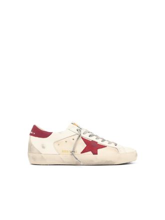 Golden Goose Beige Super Star Leather-Blend Sneakers