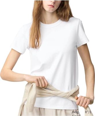 Uniqlo (WMNS) UNIQLO Crew Neck T-Shirt White 483456-00