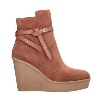 Liu Jo Schoenen, Dames, Bruin, 39 EU, Leer, Rania 04 Enkellaarsjes
