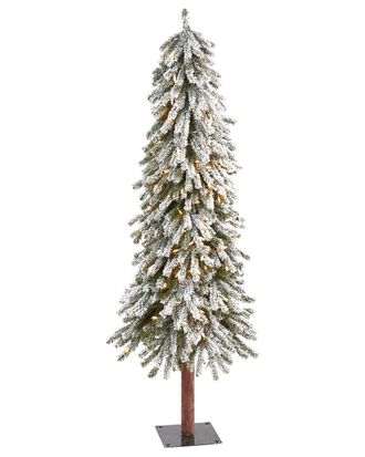Nearly Natural 5Ft. Flocked Grand Alpine Artificial Christmas Tree