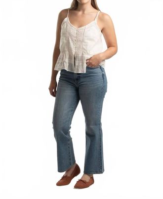 Suncoo Lewis Top In Blanc Casse