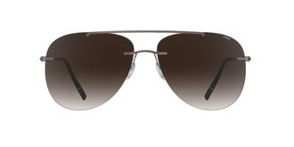 Silhouette Canatara Rimless 8751/75 6040 Mens Sunglasses Brown Size 61