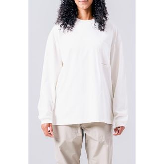 Snow Peak OG Mercerized Long Sleeve T-Shirt in Off White at Nordstrom, Size X-Large