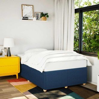 vidaXL Giroletto senza Materasso Blu 120x200 cm in Tessuto - Vidaxl