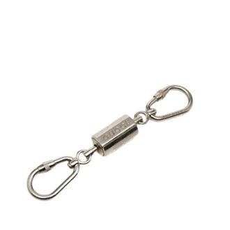 Gucci Pre-owned Accessories, female, Gray, Size: ONE SIZE Pre-owned Canvas Keyring