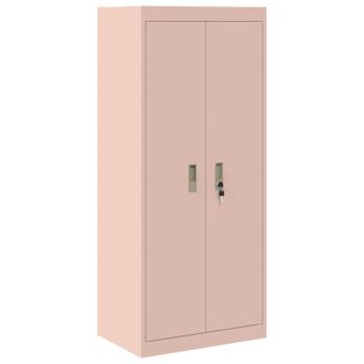 vidaXL Armario De Almacenamiento Rosa 60 X 40 X 140 Cm Acero Vidaxl
