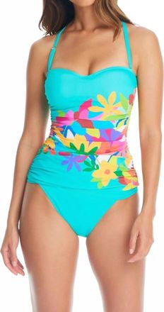 Bleu Rod Beattie Womens Away We Go Bandeau Tankini In Multi