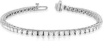 Diana M. Jewels 1.90 Carat Round and Baguette Diamond Bracelet