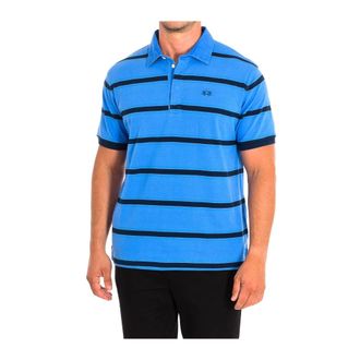 La Martina Tops, Heren, Blauw, XL, Katoen, Short Sleeve Polo Tmp 326-Js 328