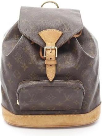 Louis Vuitton Pre-owned Backpacks, female, Brown, Size: ONE SIZE Pre-owned Canvas louis-vuitton-bags