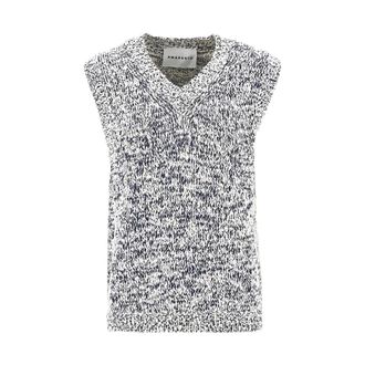 Amaranto Sleeveless Knitwear - male - AMAR&Aacute;NTO - Sleeveless Jumpers - Blue - M - Knitwear