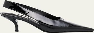 Toteme Patent Leather Slingback Pumps