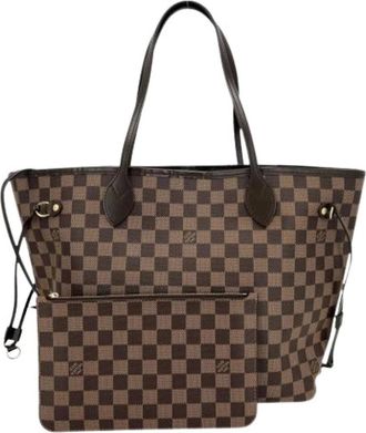 Louis Vuitton Tweedehands Canvas Louis Vuitton tassen - Dames - Vintage Shopper - Bruin - ONE Size - Vintage