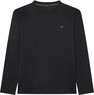 Paul & Shark Aqua Touch cotton T-shirt, Man, Black Beauty-rich Gold, Size: XXL