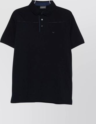 Emporio Armani logo cotton polo shirt