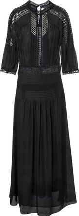 Isabel Marant Pamena Maxi Jurk - Dames - Maxi kleedjes - Zwart - S - Linnen - Kleedjes