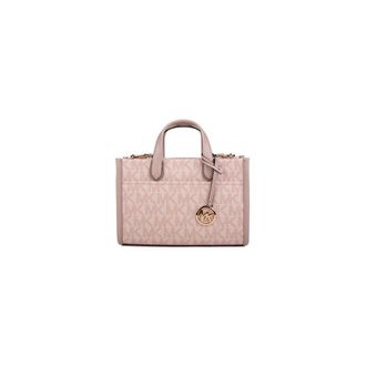 Michael Kors Tassen, Dames, Beige, ONE Size, Polyester, Gigi Small Signature Logo Messenger