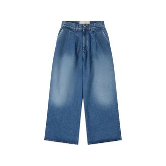 ERL Pleated Wide-leg Jeans