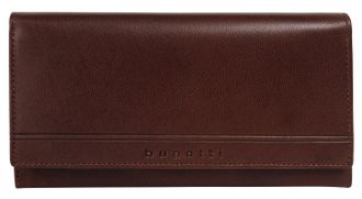 Bugatti Geldb&ouml;rse BUGATTI LUCIDO, Herren, braun, Leder, leicht gl&auml;nzend, unifarben, Kleinlederwaren Geldb&ouml;rse, echt Leder