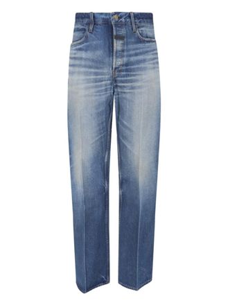Fear of God Straight Logo Jeans - Blue