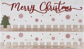 Melrose International Wood Christmas Countdown