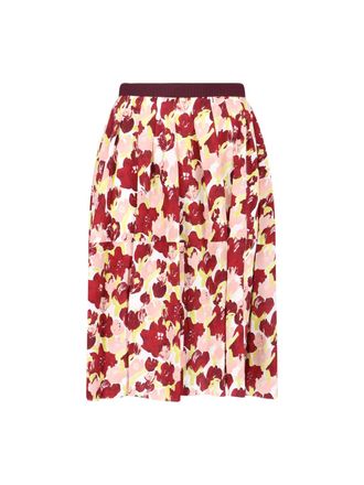 Marni Multicolor Secret Bouquet Silk Skirt