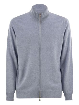 Brunello Cucinelli zipped cashmere cardigan - Blue