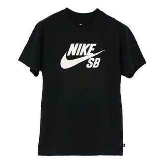 Nike SB Skateboard Big Logo Skateboard Short Sleeve Black CV7540-010