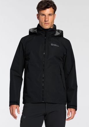 Jack Wolfskin Funktionsjacke JACK WOLFSKIN ELDERBERG, Herren, Gr. XXL, schwarz, Obermaterial: 100% Polyester. Futter: 100% Polyester. Netzfutter: 100% Polyester, ho