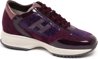 Hogan Sneakers, female, Purple, 2 UK, Vintage Patent Leather Shoe