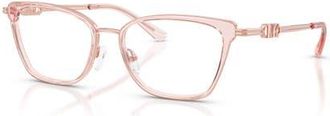 Michael Kors 49mm Rectangle optical glasses in Pink at Nordstrom