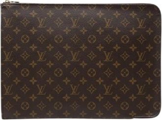 Louis Vuitton Pre-owned Monogram Canvas Clutch - Dames - Vintage Clutch - Bruin - ONE Size - Vintage