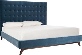 Safavieh Couture Tsarina Velvet Tufted Queen Bed