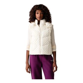 Guess Daisy Puffer Vest - Dames - Jassen - Beige - Maat: 2XL Leer