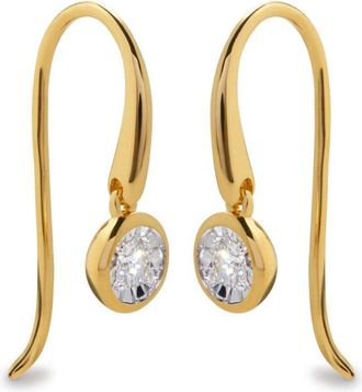 Monica Vinader Orecchini Wire in oro giallo 18kt