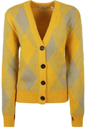 Burberry Cardigan - Dames - Vesten - Veelkleurig - XS - Wol - Truien & Vesten