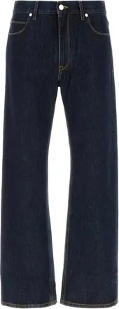 Fendi Navy Blue Solid Jeans