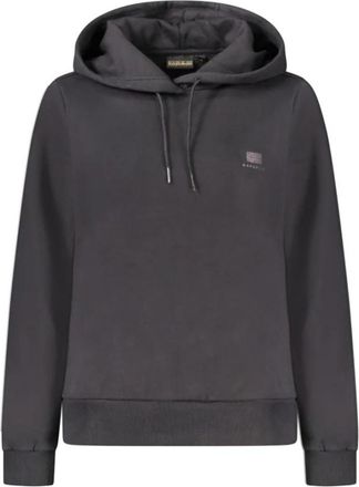 Napapijri Zwarte Dames Sweater Hoodie - Dames - Hoodies - Zwart - 2XS - Katoen - Hoodies & sweatvesten